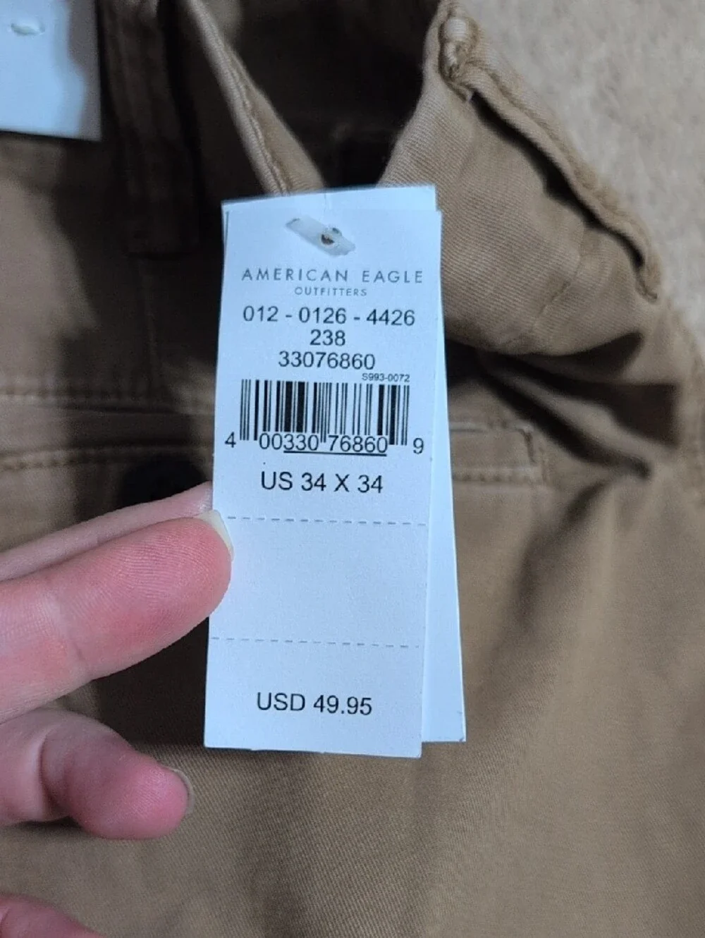 American Eagle Outfitters Men's Tan Chino Pants
